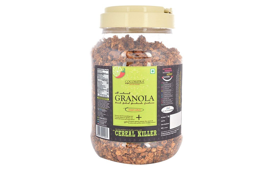 Cocosutra Granola Chaat Culture Cereal Killer   Jar  1 kilogram